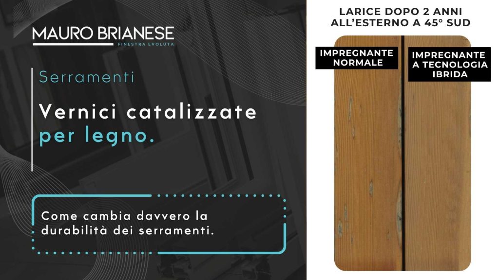 Vernici catalizzate per serramenti in legno