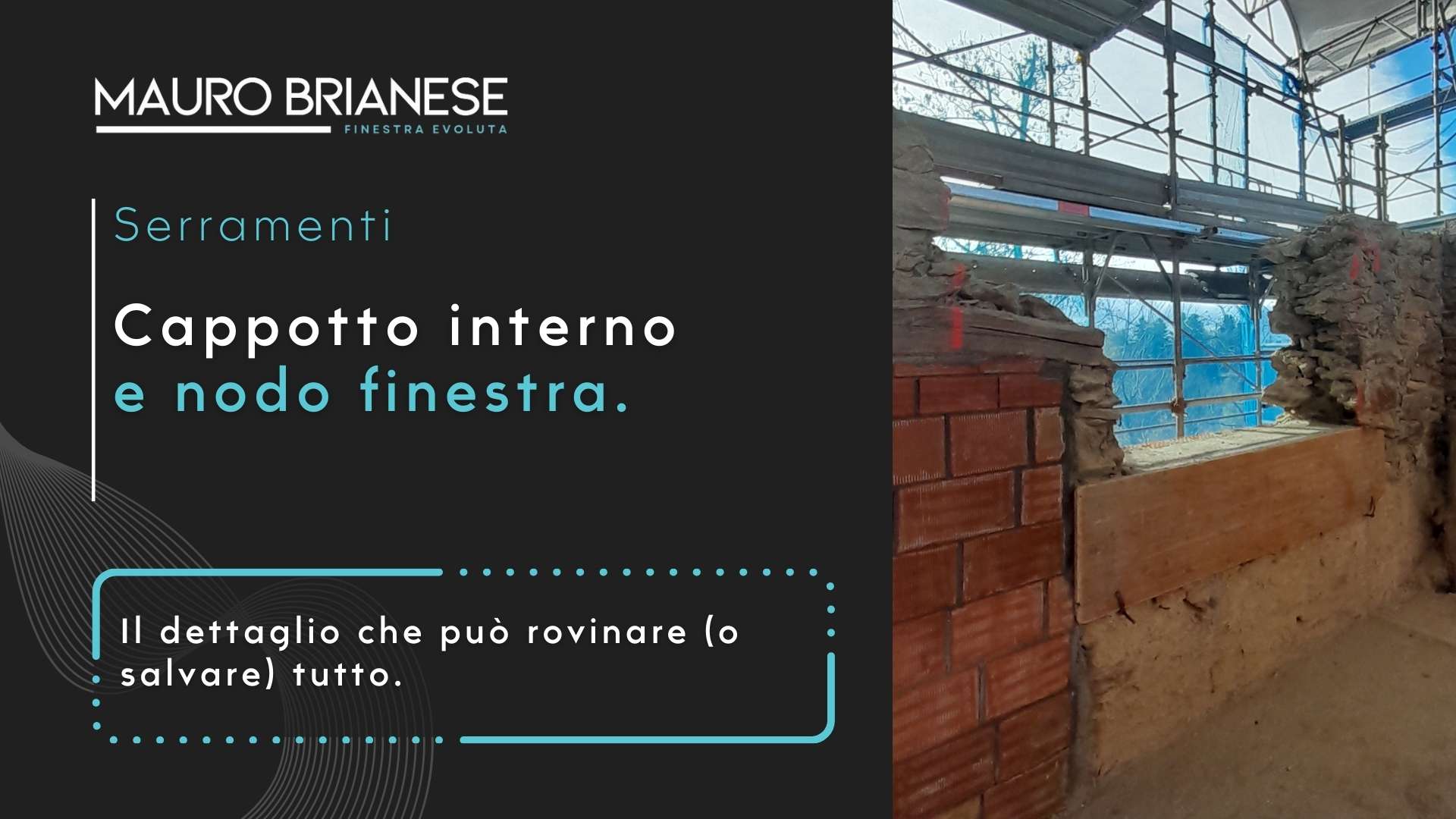 Cappotto interno e nodo finestra