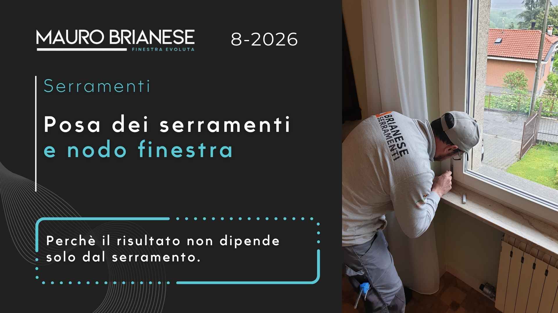 Posa dei serramenti e nodo finestra