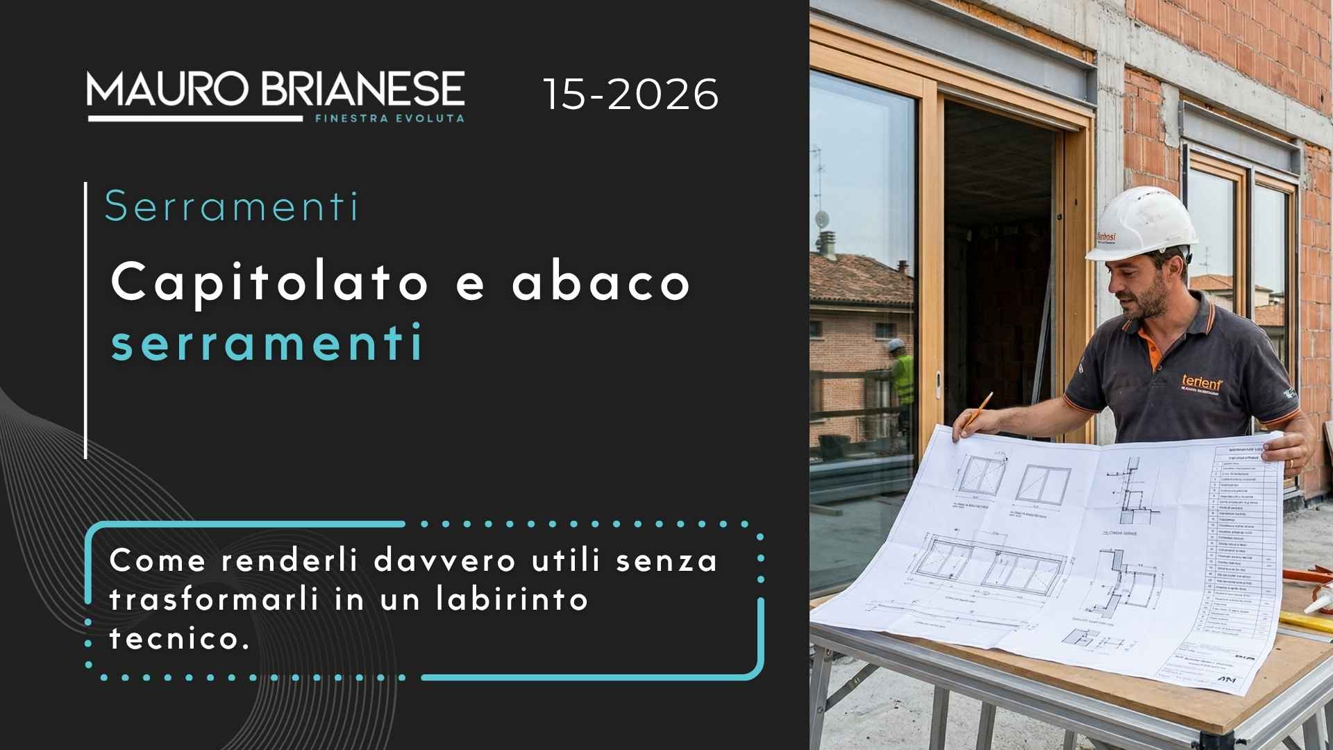 Capitolato e abaco serramenti