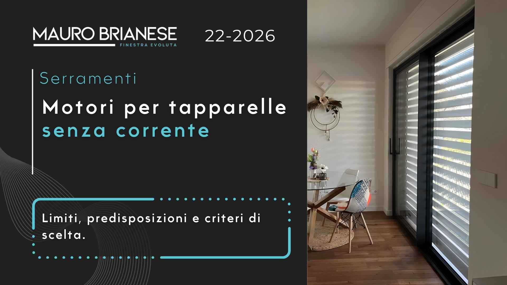Motori per tapparelle senza corrente