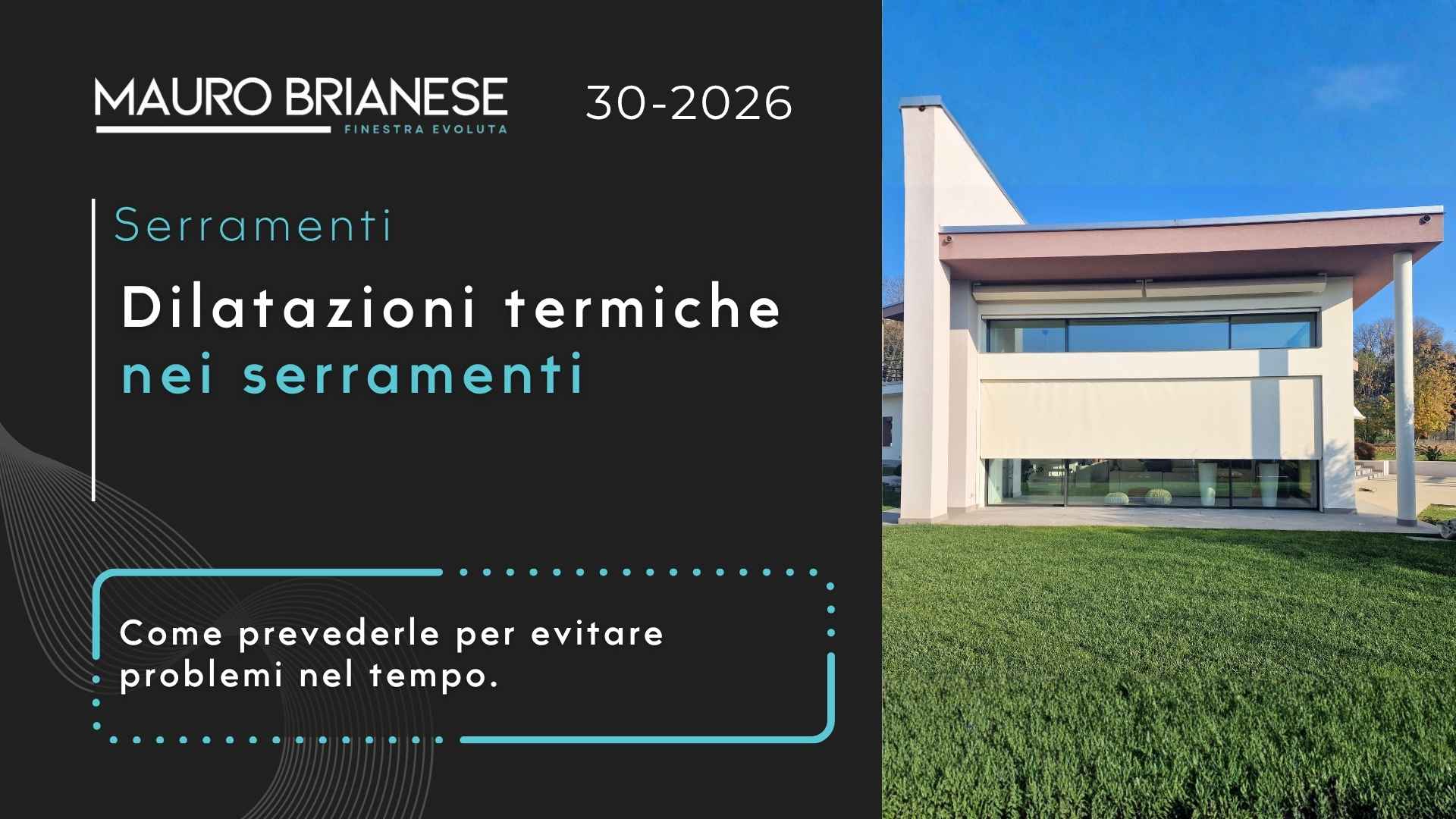 Dilatazioni termiche nei serramenti