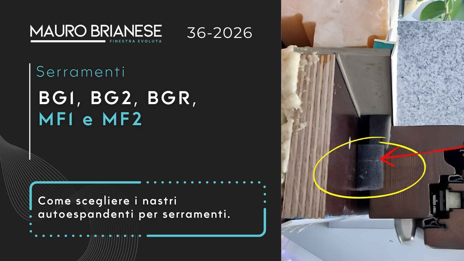 BG1, BG2, BGR, MF1 e MF2: come scegliere i nastri autoespandenti per serramenti
