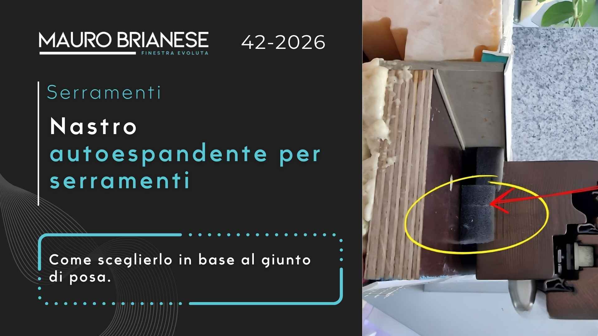 Nastro autoespandente per serramenti